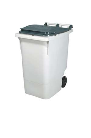 Image de Conteneur 2 roues 340L plastique gris couvercle gris/1