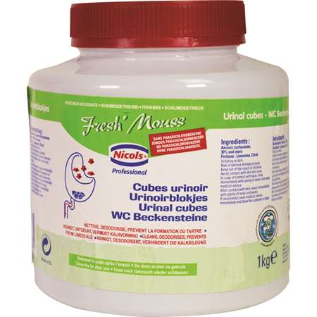 Image de Nettoyant désodorisant cubes urinoir Fresh Mouss 1Kg/1
