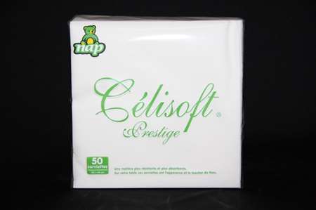 Image de Serviette Celisoft® blanche 40x40/800