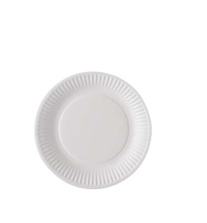 Image de Assiette ronde carton blanc biodégradable D.18cm/1000