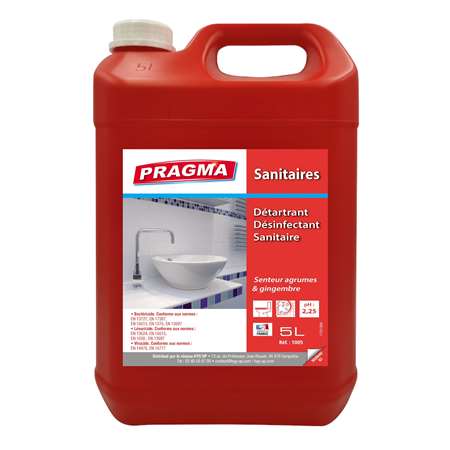 Image de Nettoyant détartrant désinfectant sanitaires 5L Pragma/1