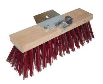 Image de Balai cantonnier vinyle rouge douille métal 31cm/1