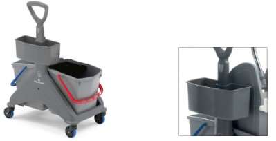 Image de Chariot Onefred 2x15L Timon latéral+porte produits+presse/1