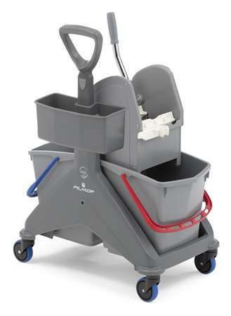 Image de Chariot Onefred 2x15L Timon latéral+porte produits+presse/1