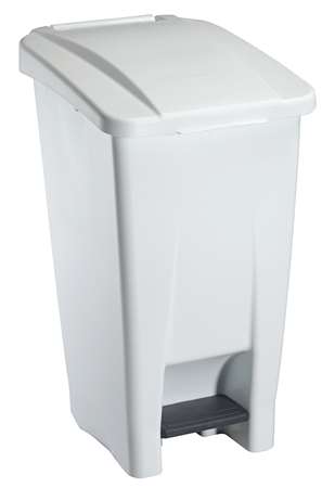 Image de Poubelle à pédale mobile couvercle blanc Mobily 60L/1