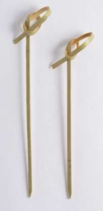 Image de Pique Cocktail Bambou à Boucle Longueur 150mm / 200