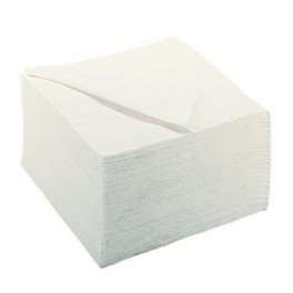 Image de Serviette ouate 2 plis blanche 30x30 Ecolabel/3200