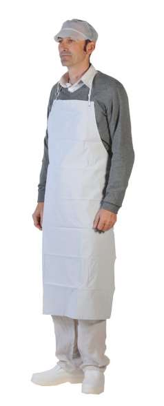 Image de Tablier PVC plonge blanc alimentaire 110x75cm 300µ/1