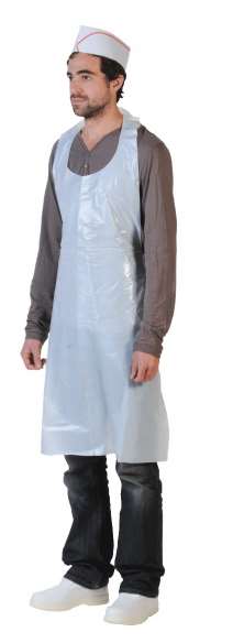 Image de Tablier PE blanc 35µ H.1m20 sachet de 50/2