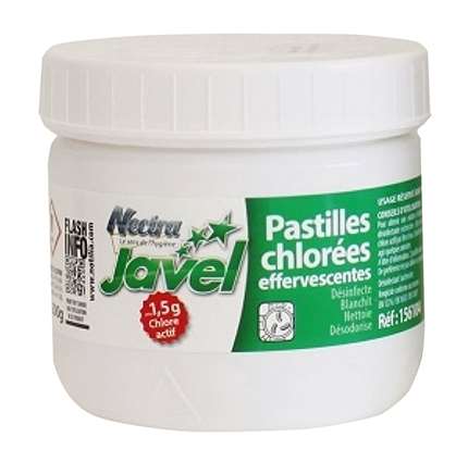 Image de Comprimés chlorés pastilles de javel 500g/1