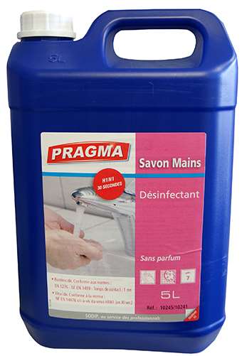 Image de Savon liquide bactéricide virucide 5L Pragma/1