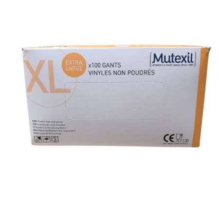 Image de Gant vinyle non poudré 9,5 T.XL/100