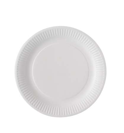 Image de Assiette ronde carton blanc biodégradable D.23cm/1000