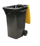 Image de Housse conteneur 360L noir/100