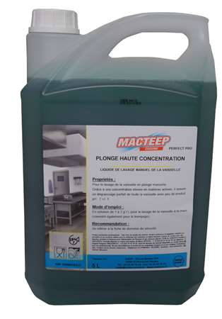 Image de Lavage vaisselle plonge haute concentration 5L Macteep/1