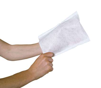 Image de Gant de toilette non tissé lisse 21x15.5cm Macteep/1000