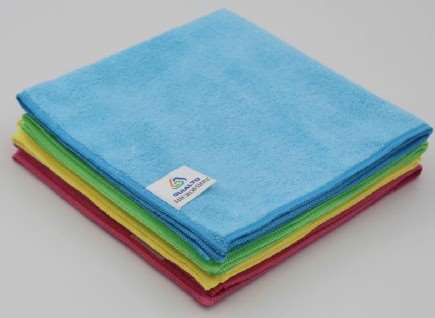Image de Lavette microfibre bouclette premium bleue/5