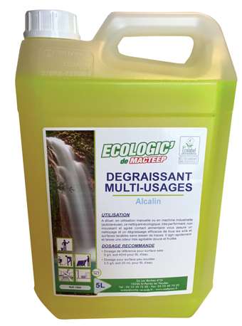 Image de Dégraissant multi-usages alcalin 5L Ecologic de Macteep/1