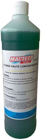Image de Lavage vaisselle plonge haute concentration 1L Macteep/1