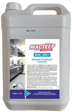 Image de Nettoyant surpuissant concentré MAC 100 + 5L Macteep/1