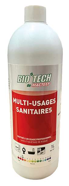 Image de Nettoyant sanitaires multi-usages 1L Bio'Tech Macteep/6