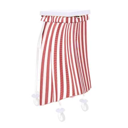 Image de Sac à linge 65L rayé rouge/1