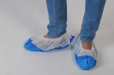 Image de Surchaussure PP semelle plastifiée bleue la paire/300