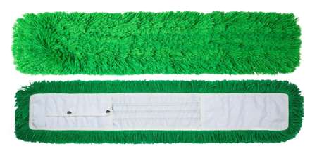 Image de Frange acrylique à poches verte 100cm/5