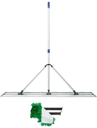 Image de Balai trapèze alu velcro 120cm manche réglable/1