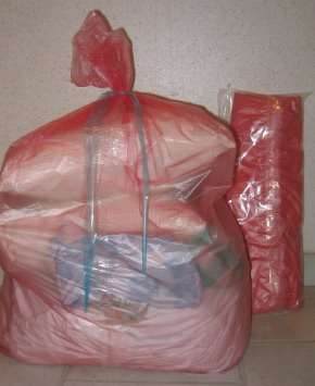 Image de Sac à linge 110L hydrosoluble eau froide 710X760mm 15µ/200