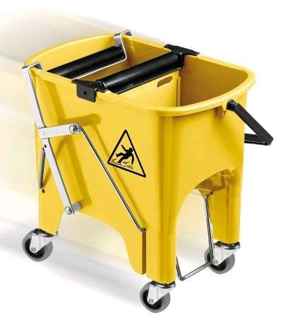 Image de Seau lavage Rocket Wheels 2x8L presse rouleau 4 roues/1