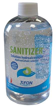 Image de Gel hydroalcoolique antiseptique flacon 500ml/6