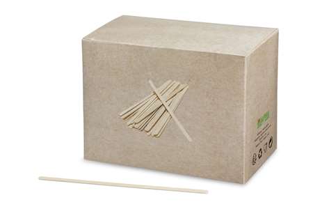 Image de Agitateur bois biodégradable 140mm boîte distrib./1000