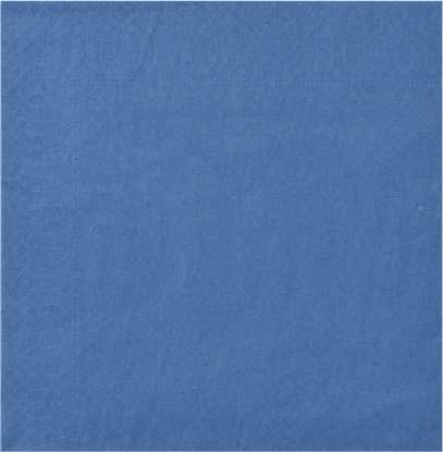 Image de Serviette Ouate 2 Plis Bleu Marine 20x20 /1800