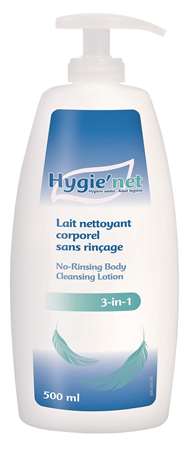 Image de Lait Nettoyant Corporel Sans Rinçage Hygienet Pompe 500 ml