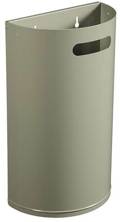 Image de Poubelle murale décrochable 40L Stella gris ciment/1