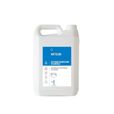 Image de Nettoyant désinfectant de surfaces Nat'Clear 5L Ecocert/1