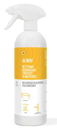 Image de Nettoyant dégraissant surfaces alimentaires Aliway 750ml/1