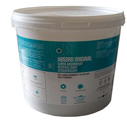 Image de Absorbant désodorisant Absorb Original poudre seau 5L/1