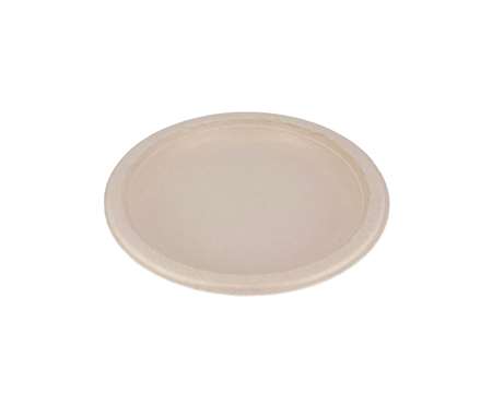 Image de Assiette ronde bagasse naturel D.18cm/500