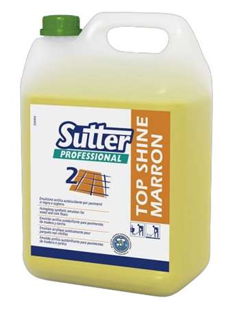 Image de Emulsion autolustrante parquet Top Shine marron 5Kg/1