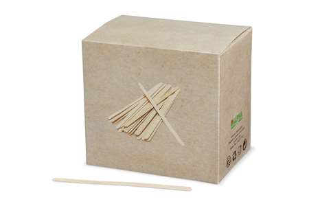 Image de Agitateur bois biodégradable 110mm boîte distrib./10000