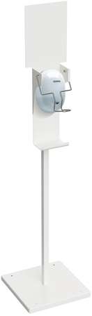 Image de Station de désinfection Sanimains à coude blanc 0,85L/1