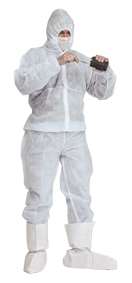 Image de Combinaison blanche PP sans poche à cagoule T.XL/50