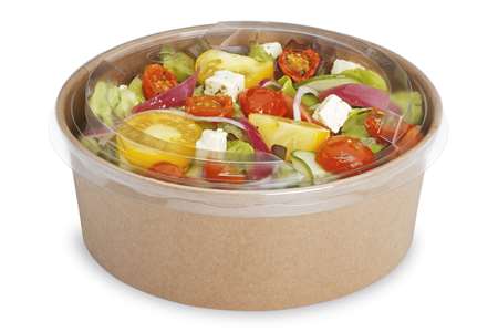 Image de Pot salade carton D.14,8XH.8cm 1000cc Pokepack/300