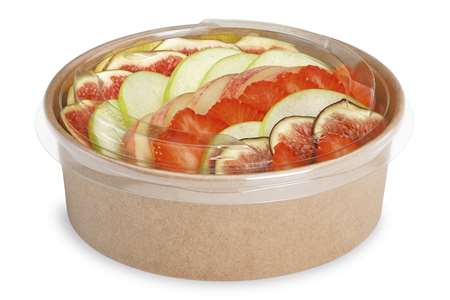 Image de Boîte salade carton kraft sans couvercle 750cc Pokepack/300