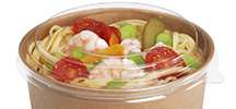 Image de Couvercle transp.PP pour boîte salade carton 500/1000cc/300