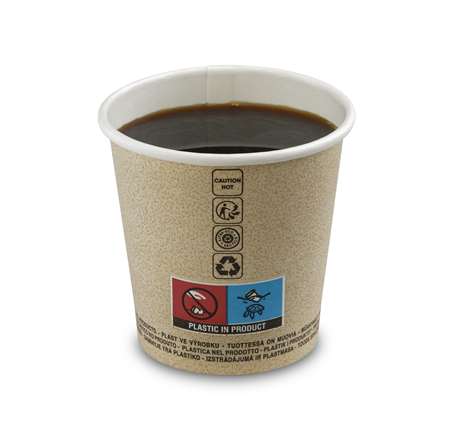 Image de Gobelet carton naturel chaud et froid D.63 11cl/1000