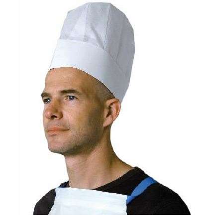 Image de Toque plissée papier crêpé réglable 118g/10