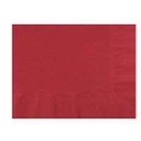 Image de Serviette ouate 2 plis bordeaux 39x39/1800